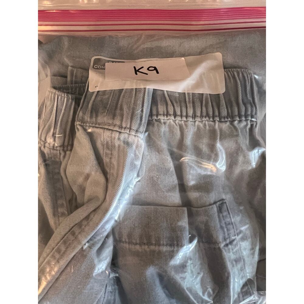NEW Loft Breezy Wide Leg Crop Pants Chambray Blue 100% Cotton Pull On Women's S - Picture 14 of 14